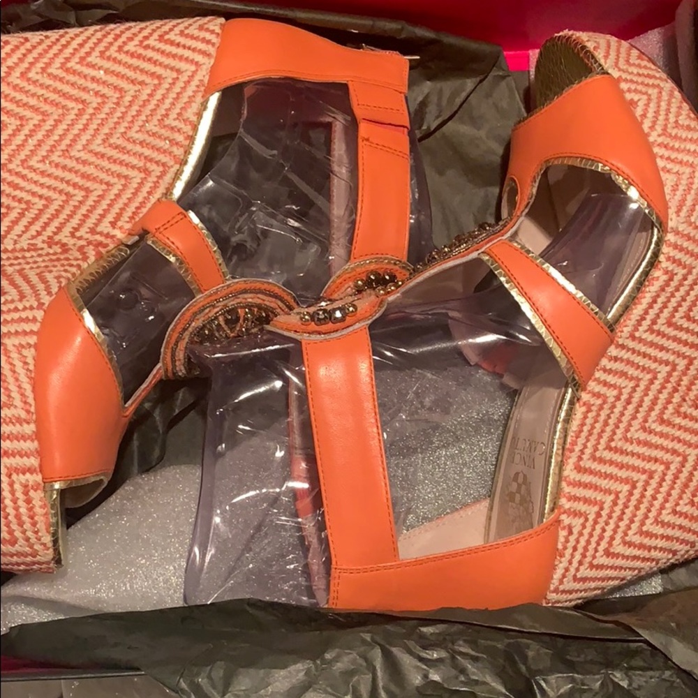 Vince Camuto wedges never worn! Tried one once